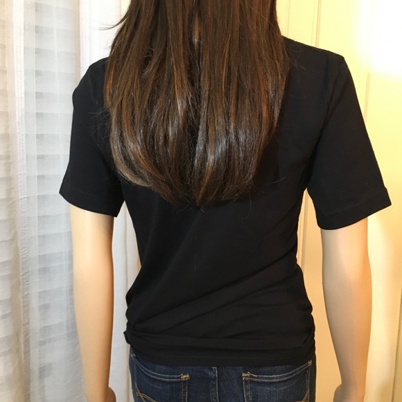 BLACK T~SHIRT WITH “VOGUE” IN LEOPARD A LEOPARD PRINT 100% COTTON - Picture 5 of 8